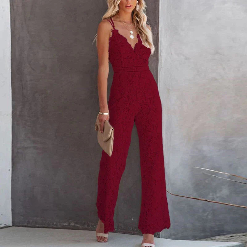 Saskia - Bestickter Jumpsuit