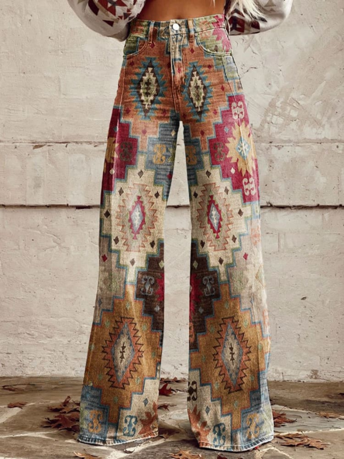 Dalia™ - Boho-Hosen mit weitem Bein