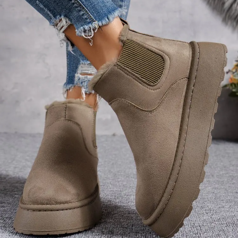 Ella - Schicke und Warme Winter-Plateau-Stiefeletten für Damen