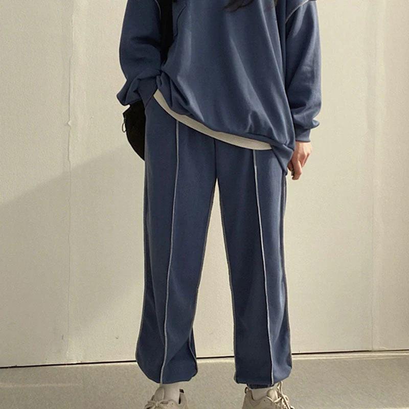 Trisha - Streetwear Frühling Trendy Oversized Pak Set für Damen