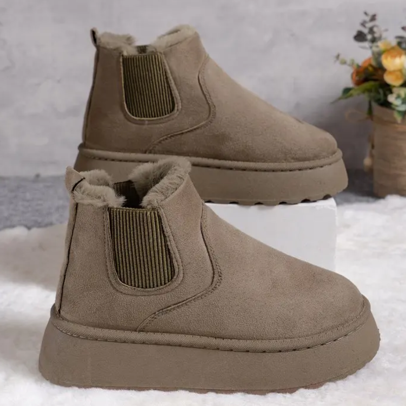 Ella - Schicke und Warme Winter-Plateau-Stiefeletten für Damen