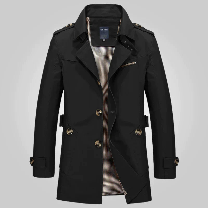 Anthony - Klassischer Herbst Eleganter Trenchcoat für Herren