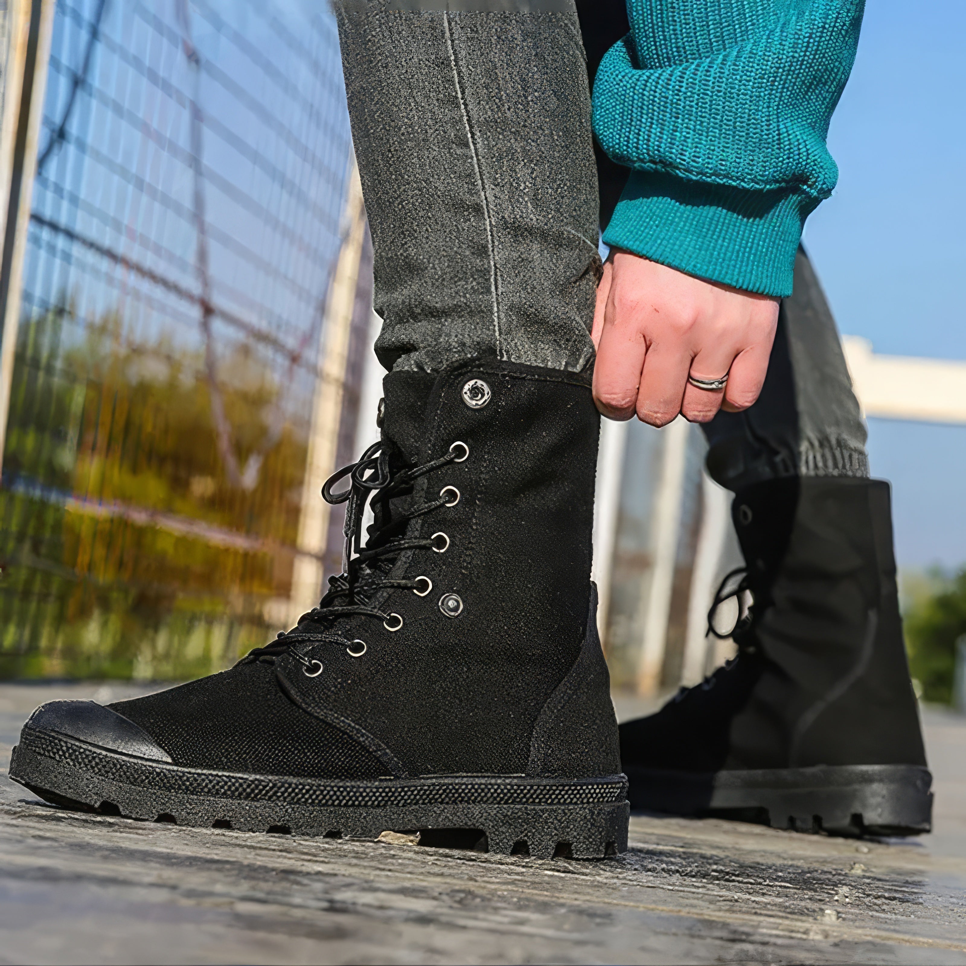 Joris - Trendige Canvas-Stiefel