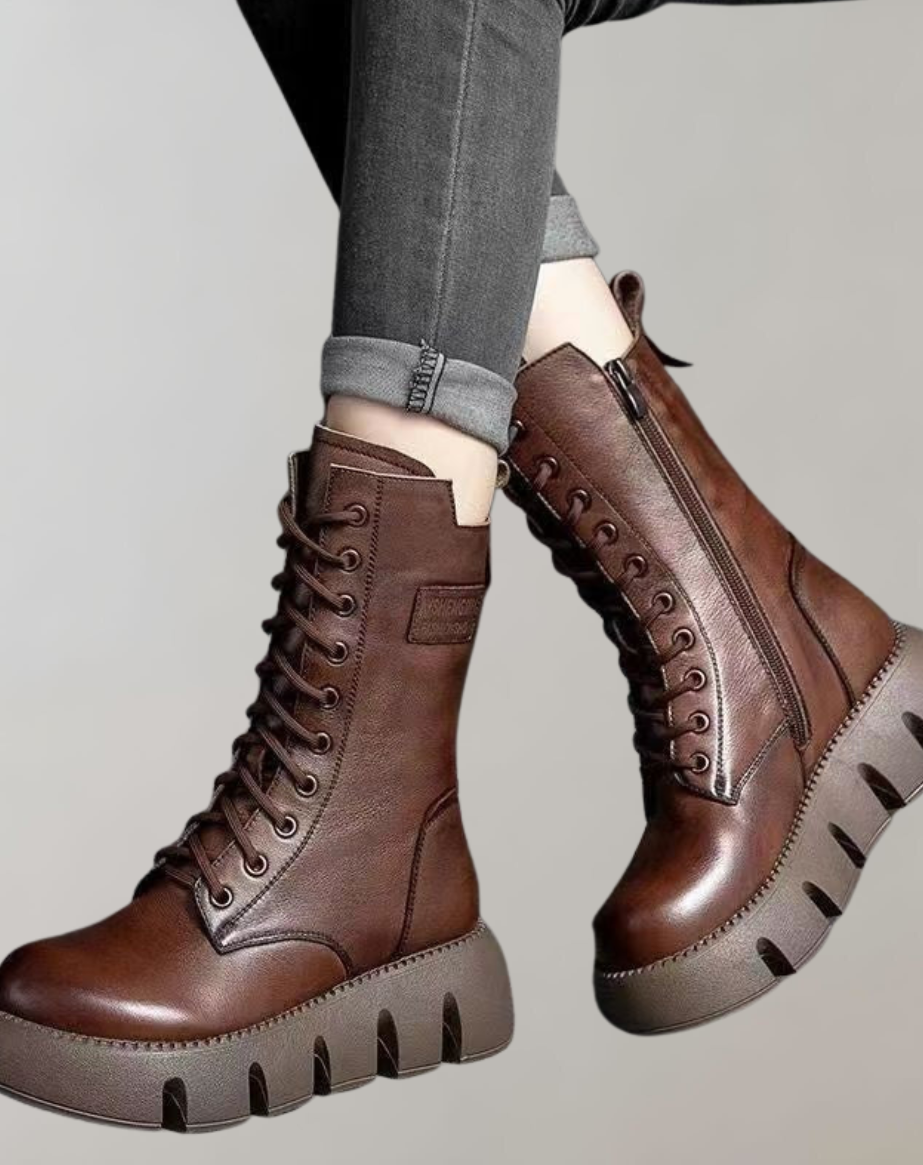 Ayumi™ - Damen Vintage Martin Stiefel