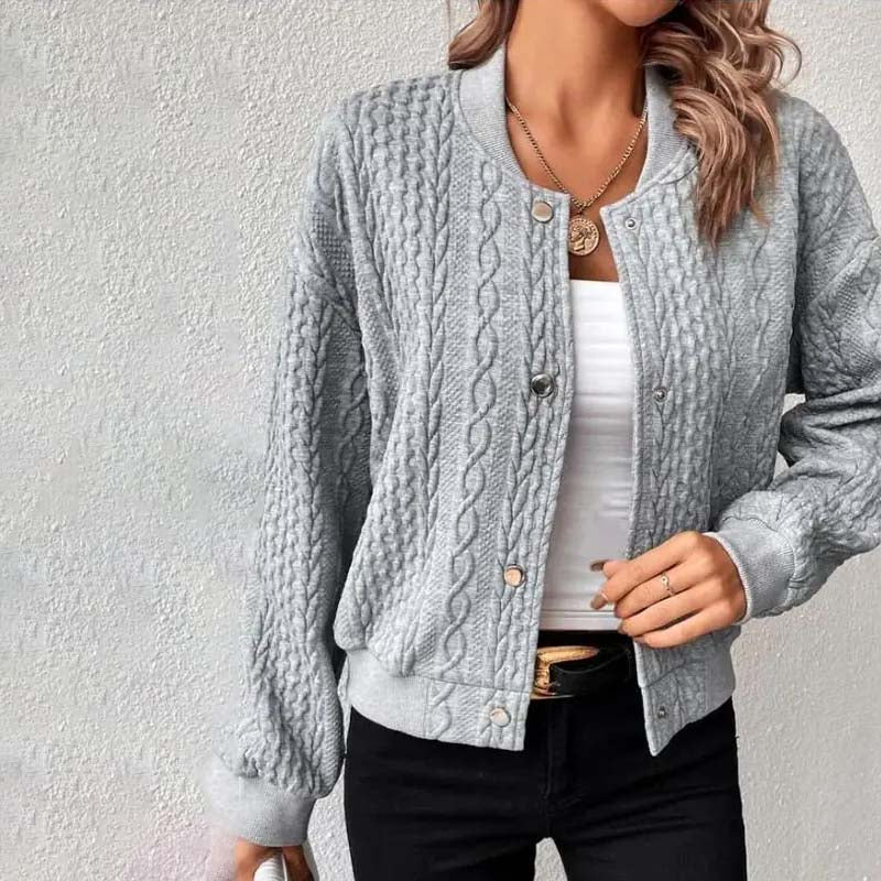 Lässige Gestrickte Strickjacke