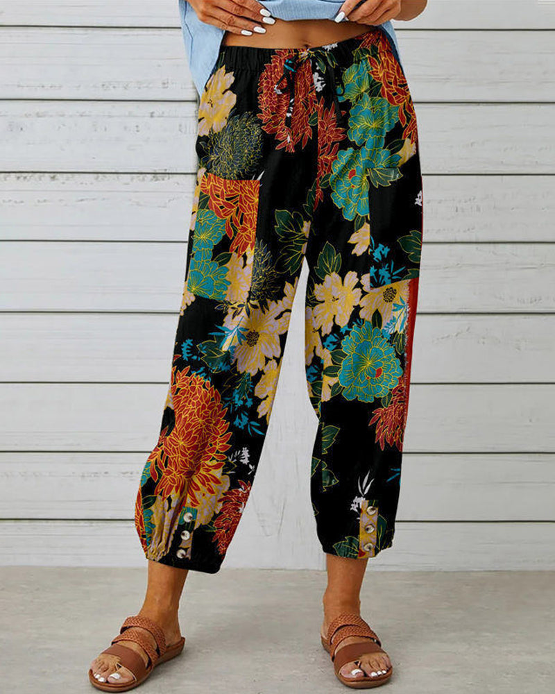 Lian - Sommer Print Hose