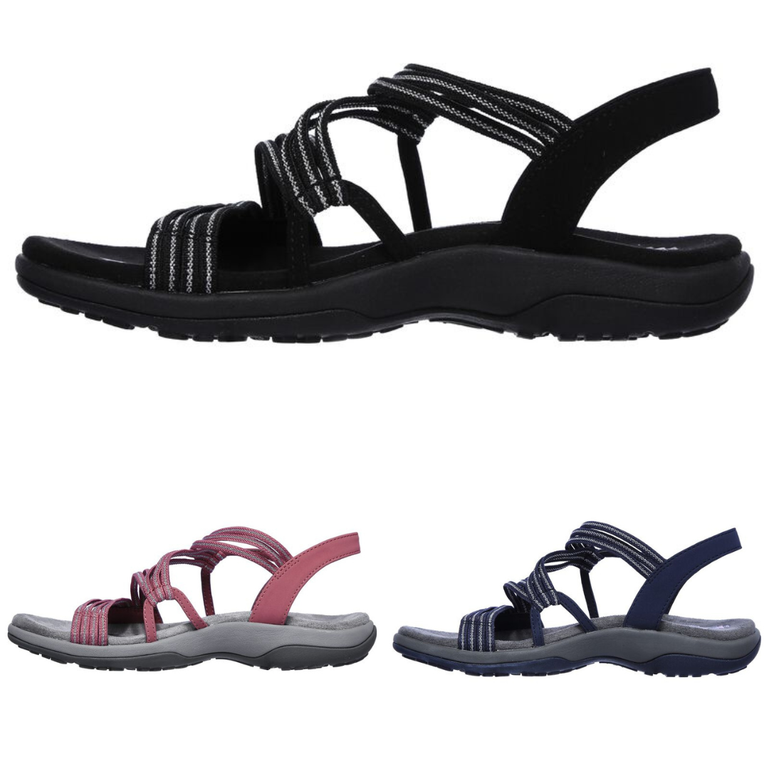 Odessa |  Orthopädische Bequeme Riemchensandalen in Übergröße für die Freizeit | Riemchensandalen mit weicher Sohle für den Sommer für Damen