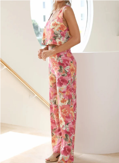 Karina - Floralen Top & Hose Set