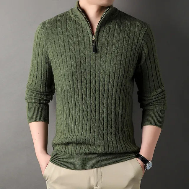 Gijsbert - Lässiger Strickpullover mit Rollkragen