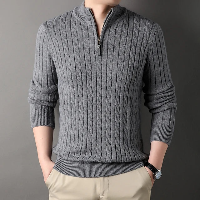 Gijsbert - Lässiger Strickpullover mit Rollkragen