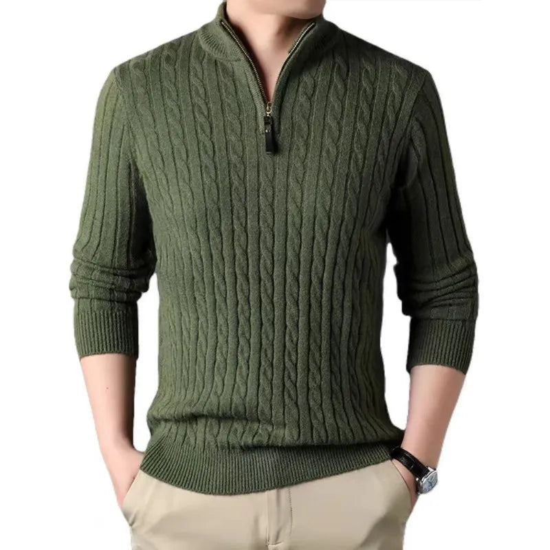 Gijsbert - Lässiger Strickpullover mit Rollkragen