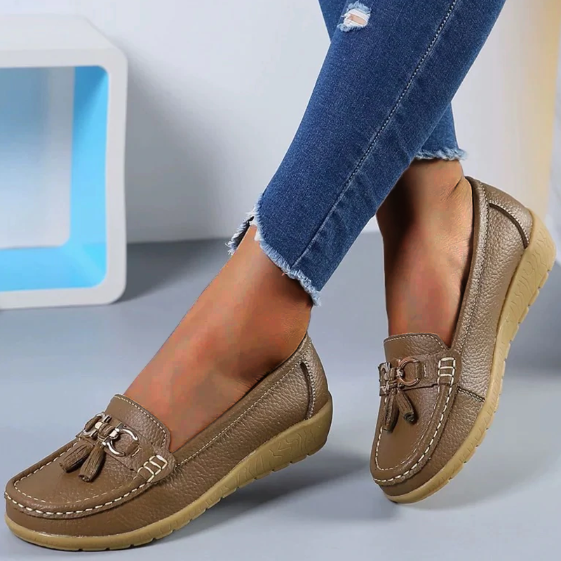 Brianna - Klassische Damen-Loafer aus Leder