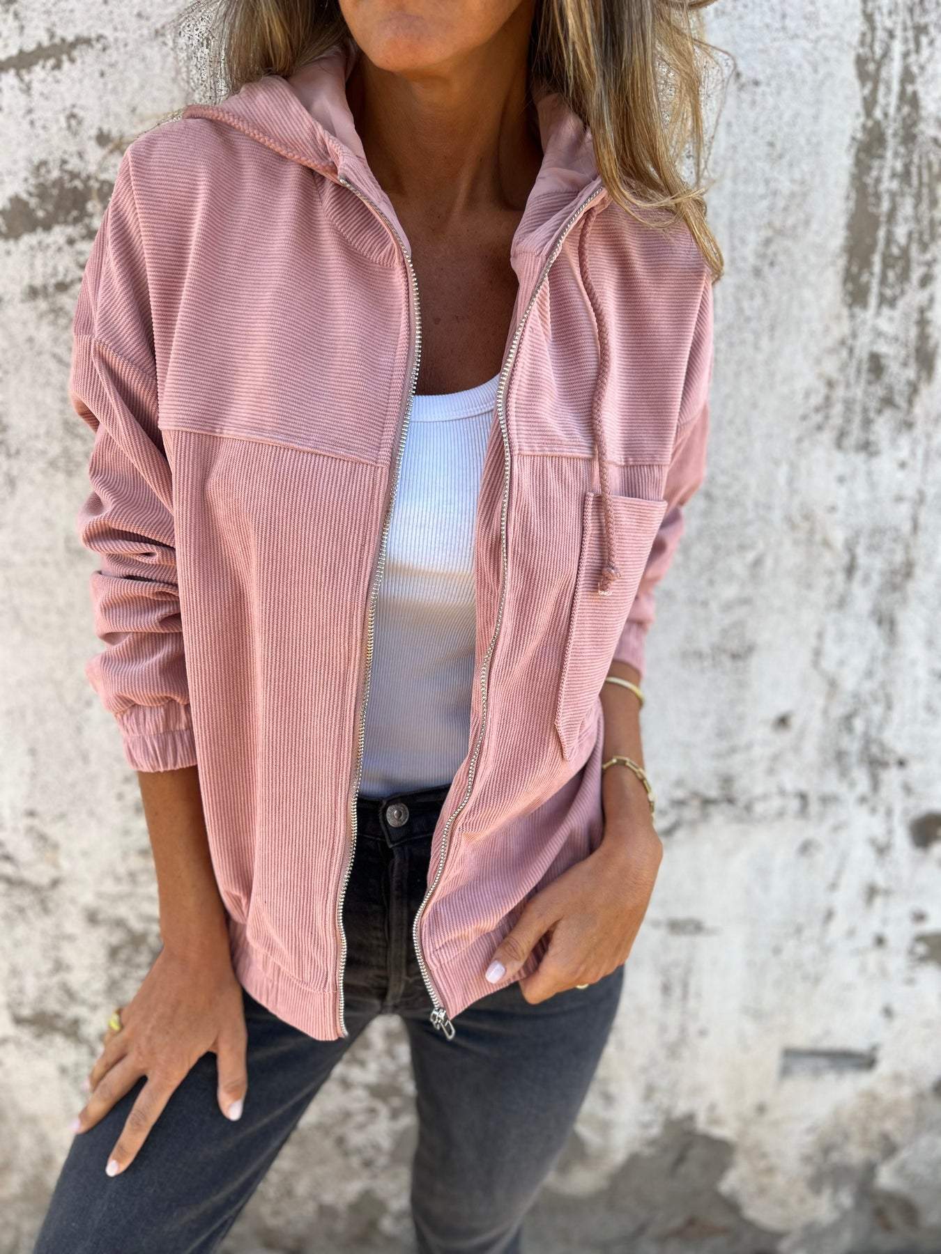 Amelia - Bequeme und Lässige Herbstjacke mit Kapuze für Damen