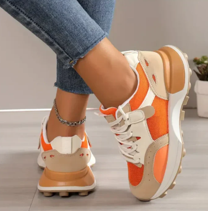 Qayra - Colorblock lässige Turnschuhe für Frauen