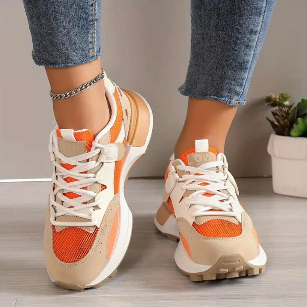 Katja - Trendy Chunky Sneakers für Damen | Modische Sportschuhe mit dicker Sohle