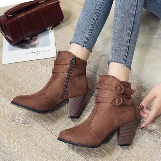 Abigail - Schicke und Stilvolle Herbst-Suede-Stiefeletten für Damen