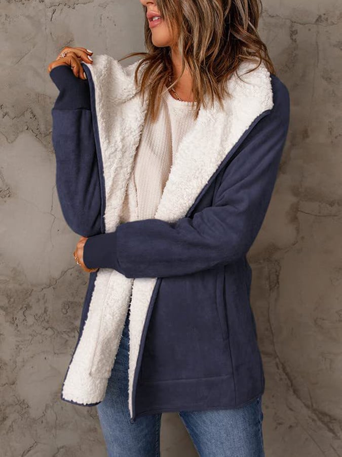 Celia - Schicker und Bequemer Winter-Fleece-Mantel für Damen