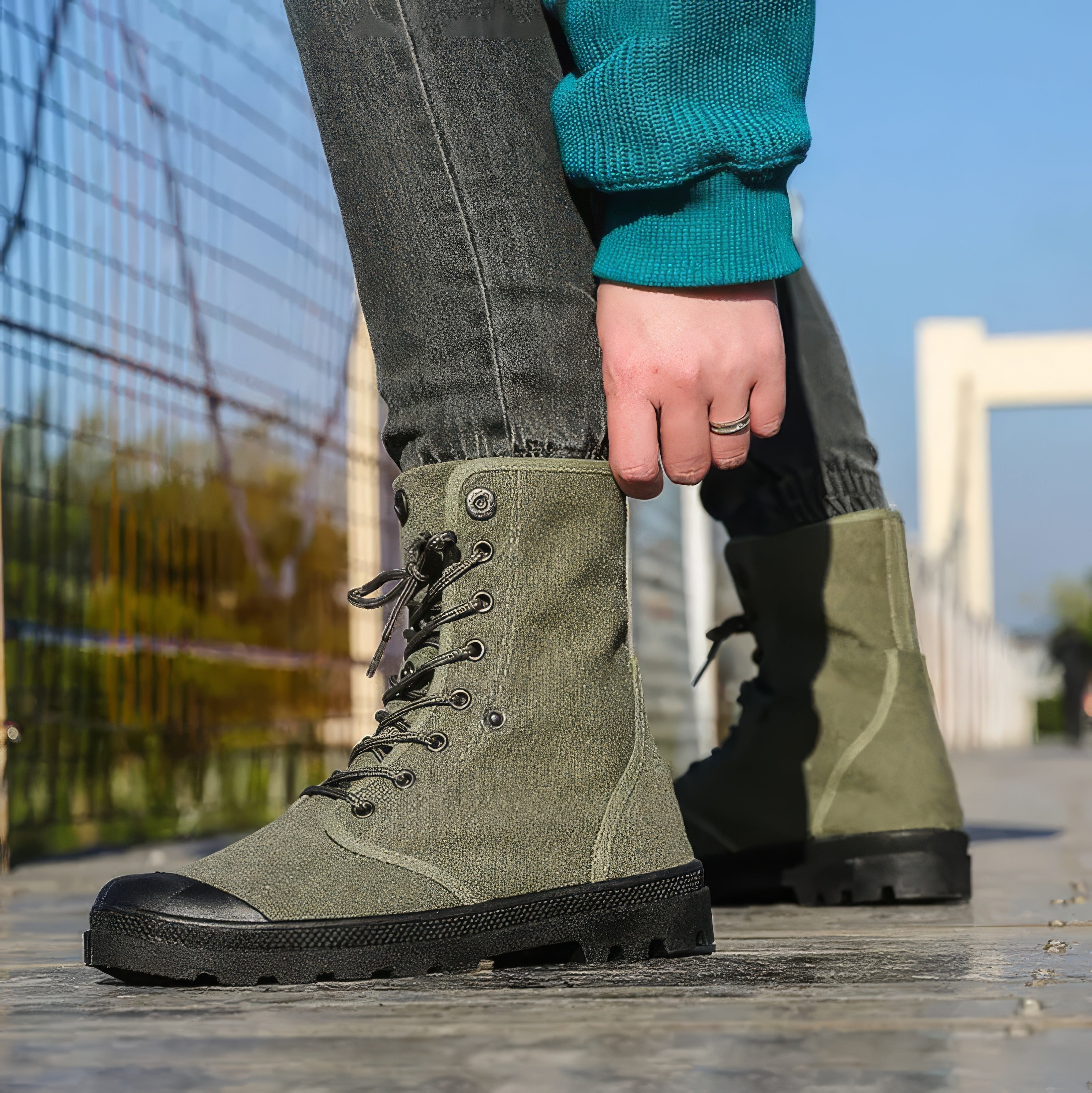 Joris - Trendige Canvas-Stiefel