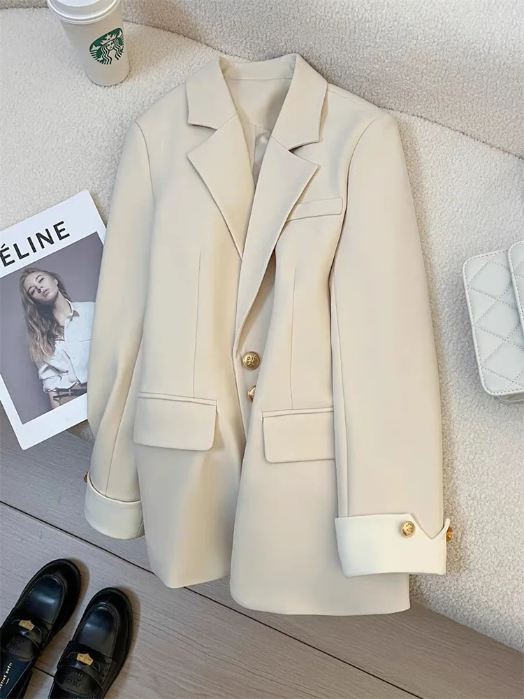 Sheena - Schicker und Zeitloser Blazer mit Goldenen Knopfdetails für Herbst für Damen