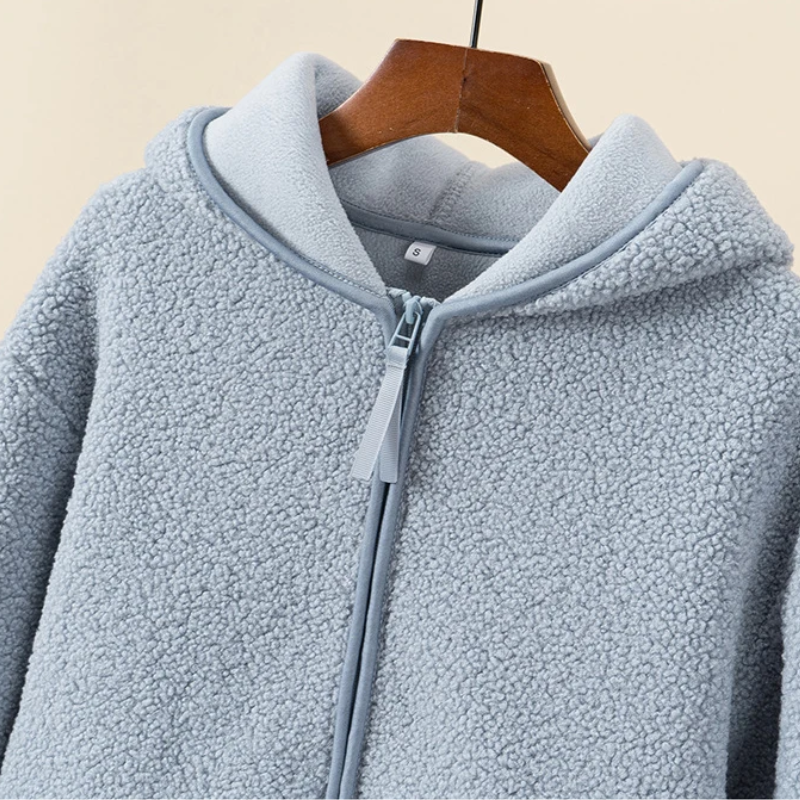 Josephine - Stilvolle und Warme Fleece-Hoodie mit Reißverschluss für den Herbst für Damen