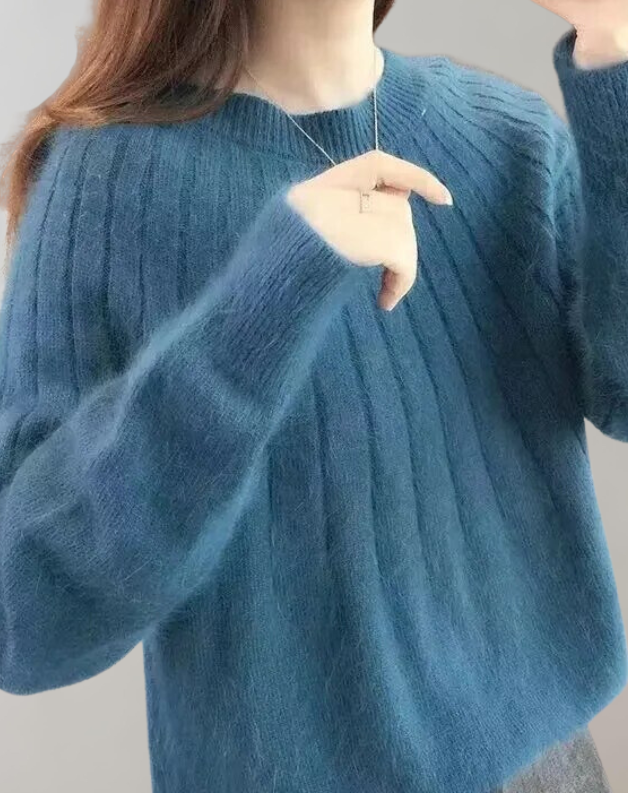 Arlina - Flauschiger Strickpulli Strickpulli