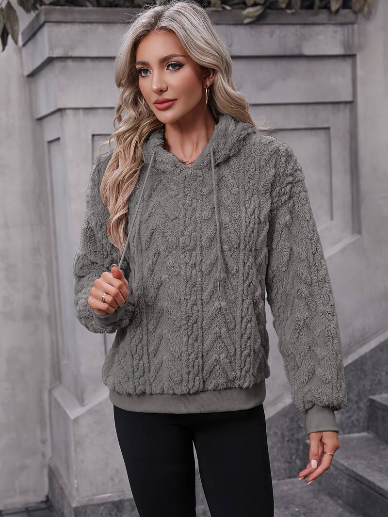 Zia - Stilvolle und Bequeme Teddy-Winter-Hoodie für Damen