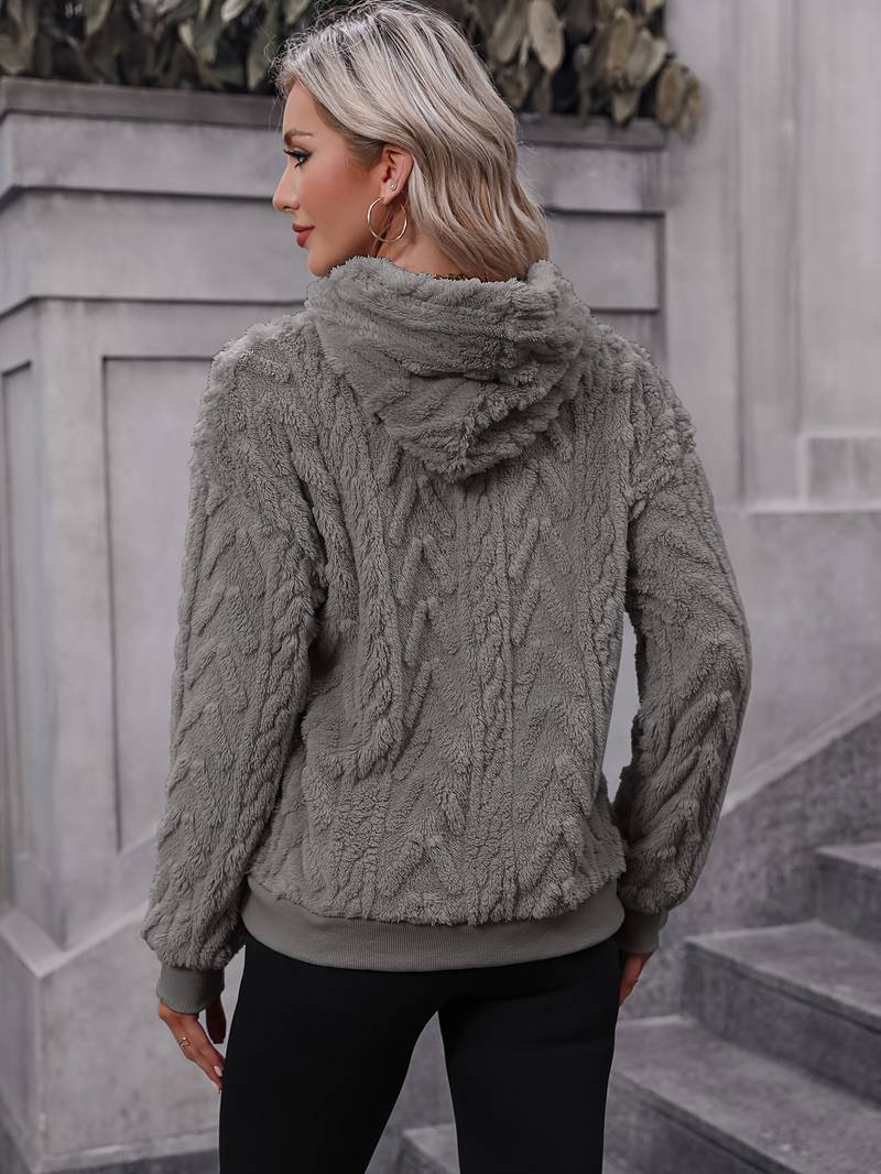 Zia - Stilvolle und Bequeme Teddy-Winter-Hoodie für Damen