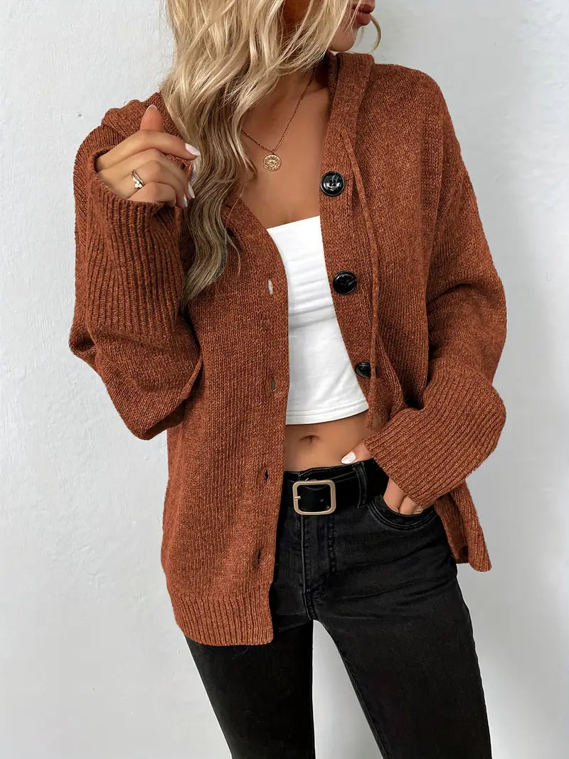 Alexa - Schicker Herbst Langarm Strickjacke für Damen