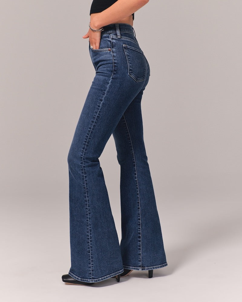 Fara™ - Dehnbare High-Waist-Jeans mit Schlag