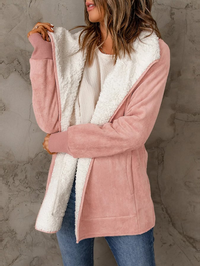 Celia - Schicker und Bequemer Winter-Fleece-Mantel für Damen