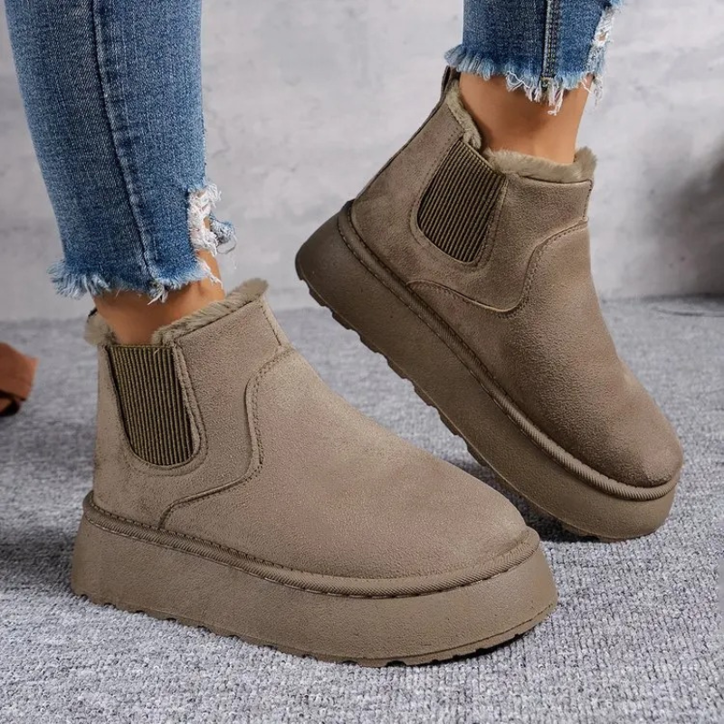 Ella - Schicke und Warme Winter-Plateau-Stiefeletten für Damen