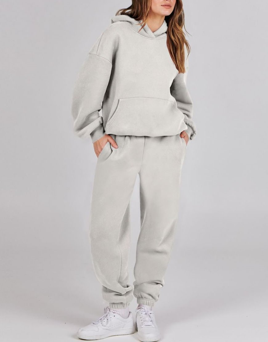 Ruby - Lässiges Herbst-Y2K-Oversize-Hoodie- und Jogger-Set für Damen