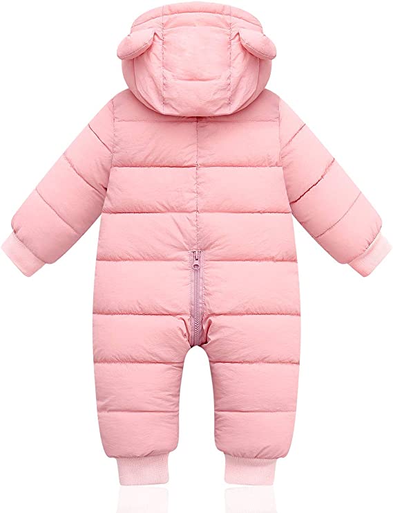 Levi - Gemütlicher und Süßer Lässiger Winter-Strampler mit Bärenohren für Babys (Unisex)