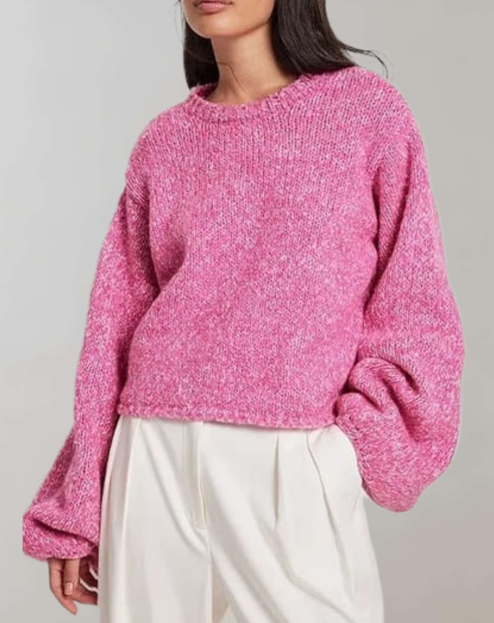 Candice - Lockerer rückenfreier Pullover