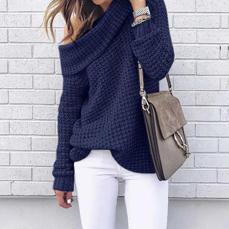 Augusta - Herbst Off-Shoulder Pullover