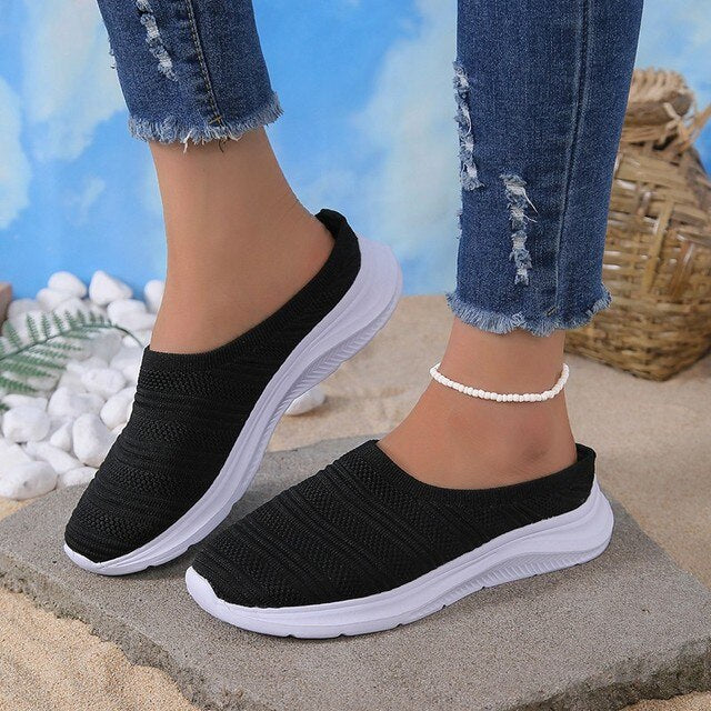 Damen Slip-On Sneaker – Atmungsaktive Freizeitschuhe mit Leichter Sohle