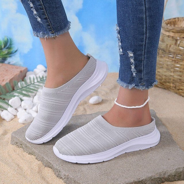 Damen Slip-On Sneaker – Atmungsaktive Freizeitschuhe mit Leichter Sohle