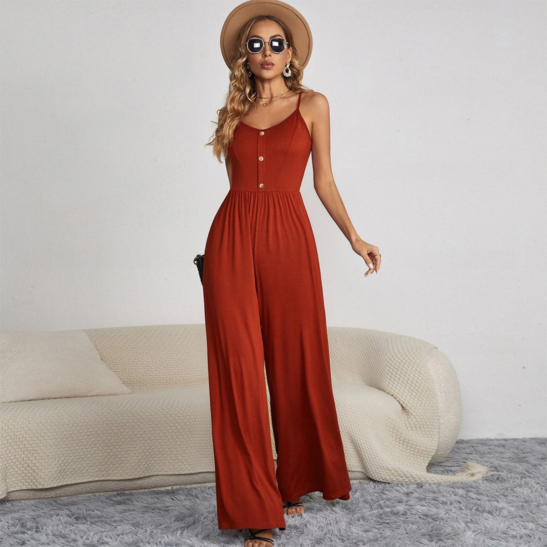 Saar – Stylischer Jumpsuit mit Knöpfen