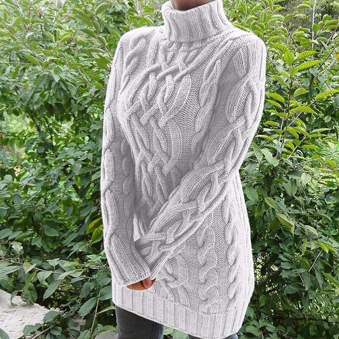 Brooklyn - Warme und Bequeme Herbst Kabelstrick-Rollkragenpullover für Damen