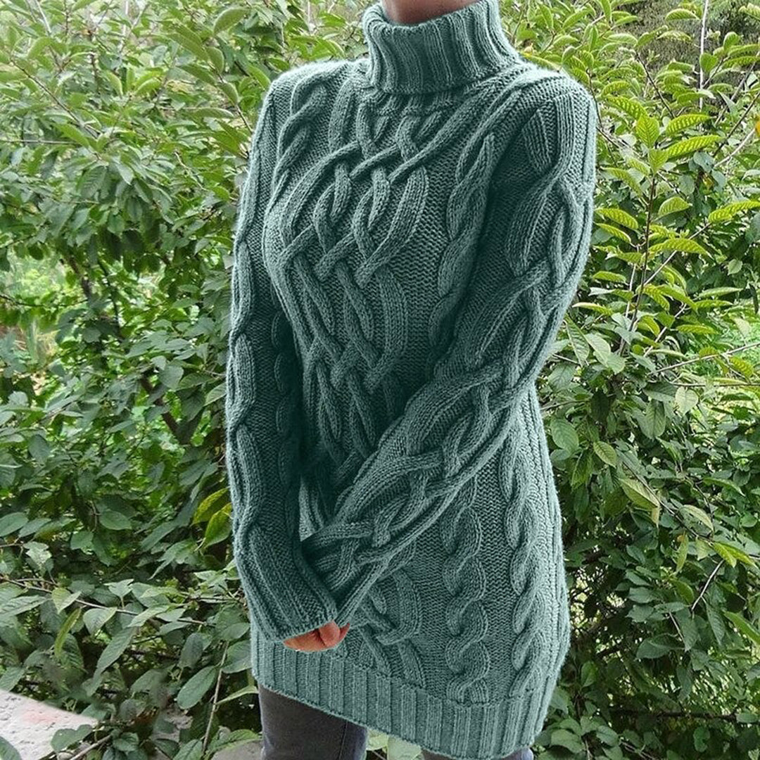 Brooklyn - Warme und Bequeme Herbst Kabelstrick-Rollkragenpullover für Damen