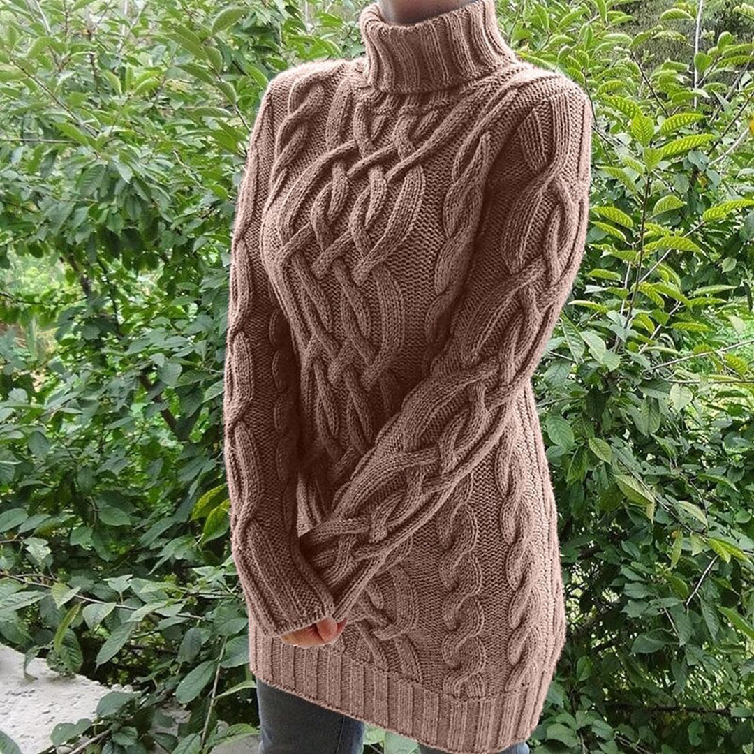 Brooklyn - Warme und Bequeme Herbst Kabelstrick-Rollkragenpullover für Damen