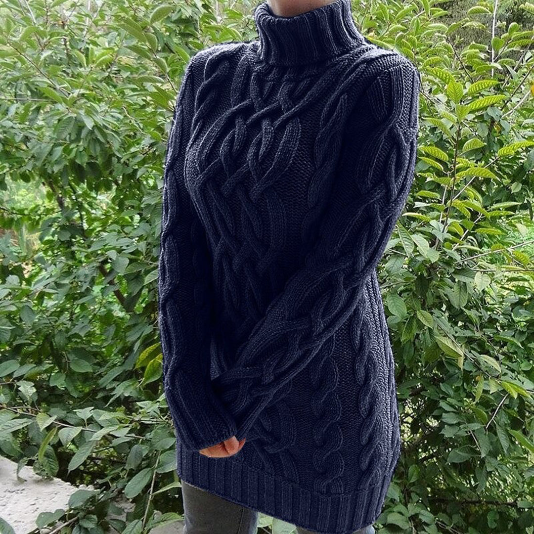 Brooklyn - Warme und Bequeme Herbst Kabelstrick-Rollkragenpullover für Damen