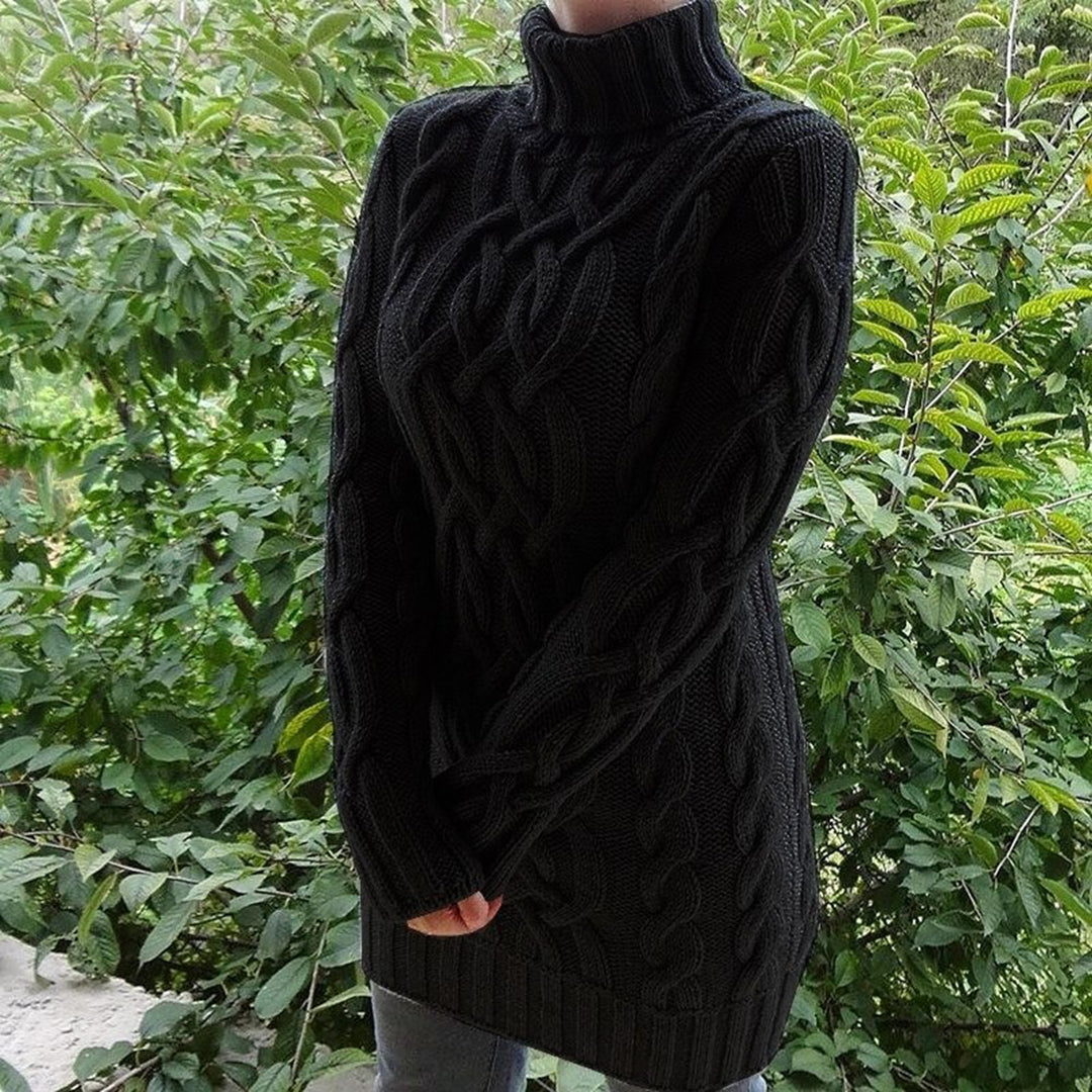 Brooklyn - Warme und Bequeme Herbst Kabelstrick-Rollkragenpullover für Damen