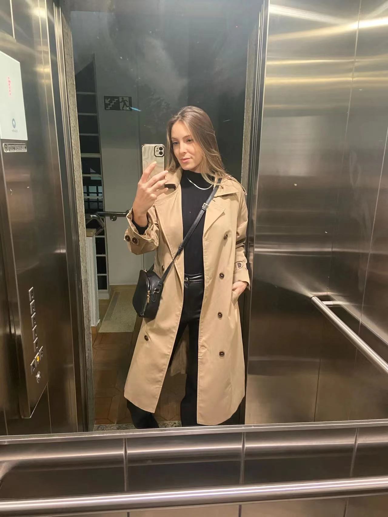 Laura - Klassischer Winter Oversized Trenchcoat für Damen