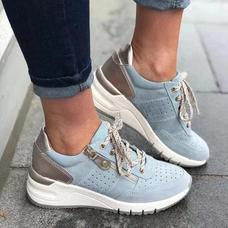 Antje - Lässige Schnür-Sneakers für Damen | Bequeme, sportliche Wanderschuhe für Damen