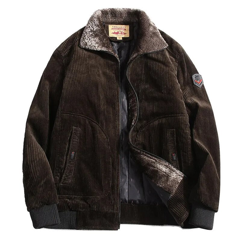 John - Klassische Stilvolle Winter Corduroy Jacke für Herren