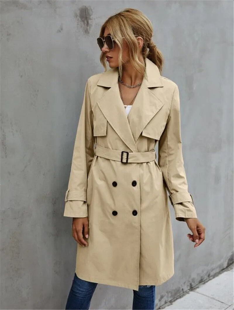 Serenity - Klassischer und Stilvoller Herbst-Trenchcoat für Damen