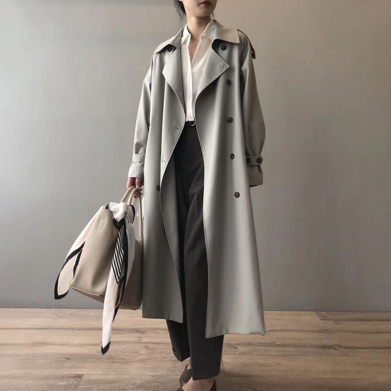 Laura - Klassischer Winter Oversized Trenchcoat für Damen