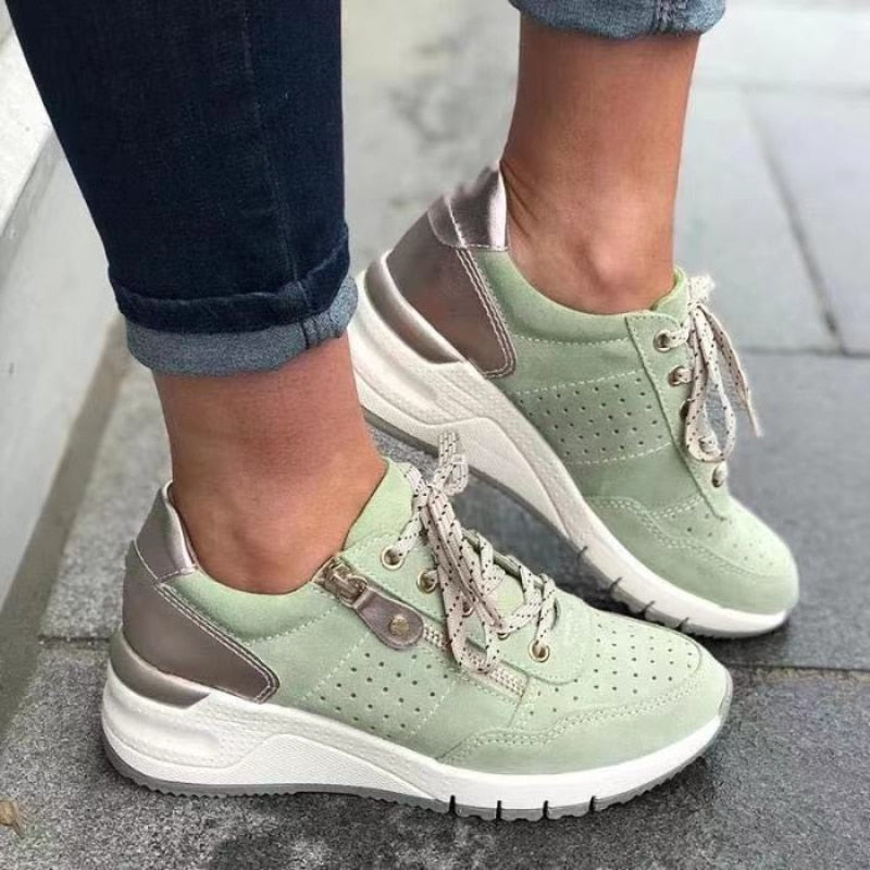 Antje - Lässige Schnür-Sneakers für Damen | Bequeme, sportliche Wanderschuhe für Damen