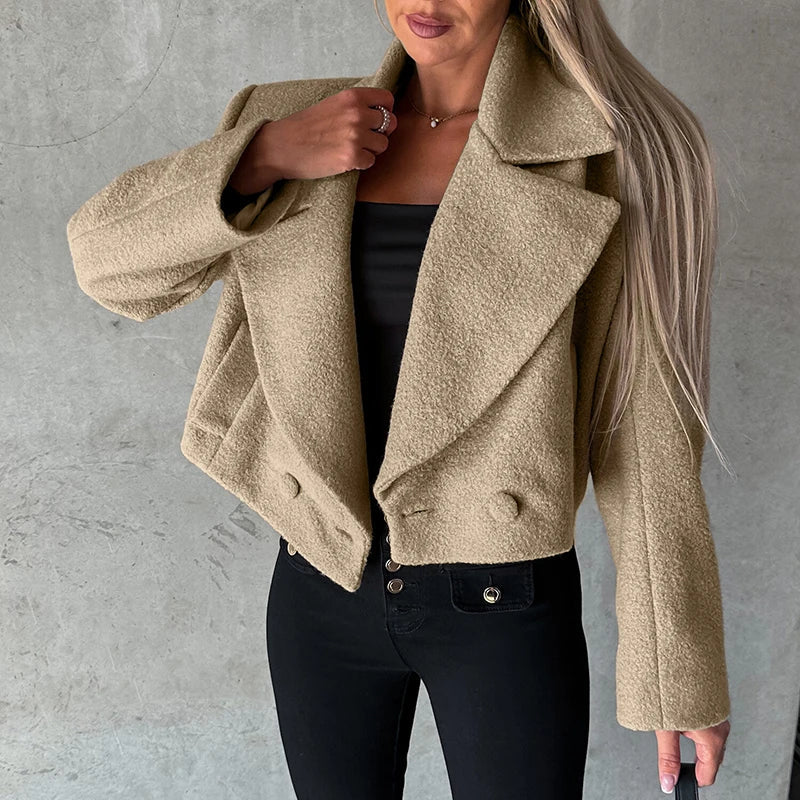 Amara - Stilvolle und Chice Herbst Wolljacke für Damen